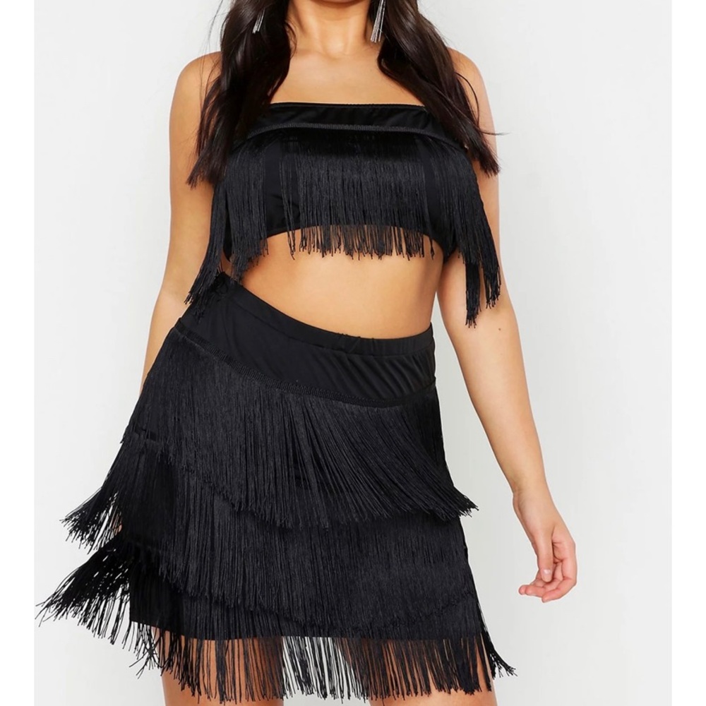 Fringe two piece outfit